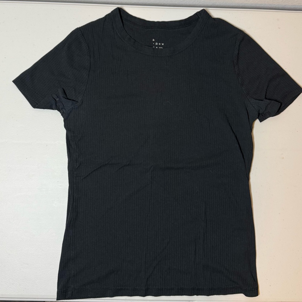 a new day Black Short Sleeve Tee